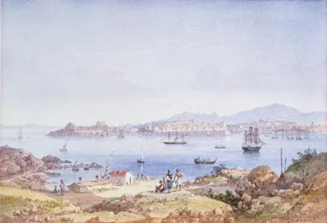 Corfu from the Island of Vidho