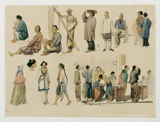 Figure Studies of Chinese People