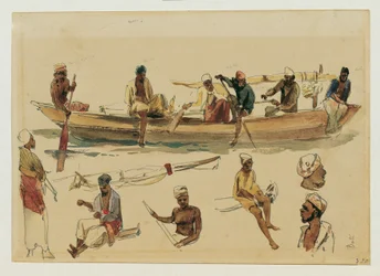 Study of Boats and Boatmen in Ceylon