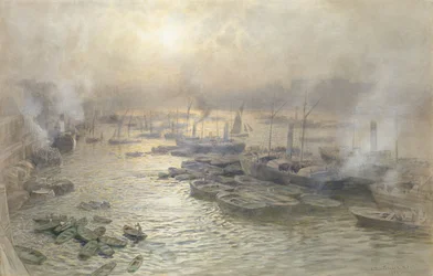 Winter Sunset, Westminster, 1902