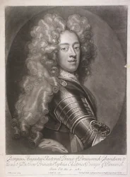 Oval portrait of George II, King of Great Britain, 1706
