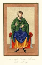Anglo-Saxon nobleman in his state dress, 8th century,1845