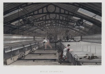 Mule spinning