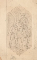 Rider and Man on Foot