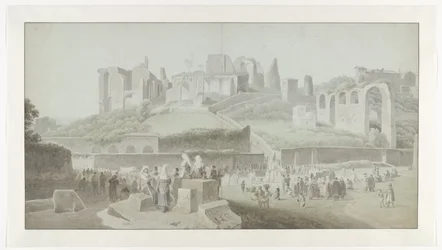 A Procession at the Foot of the Palatine Hill in Rome
