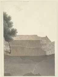 Part of the Vault of the Temple of Minerva Medica in Rome