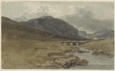 Landscape near Llyn Ogwen, Caernarvonshire (Wales)