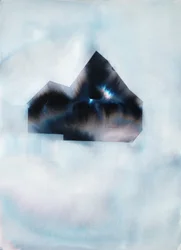 Mysterious Blue Silhouette