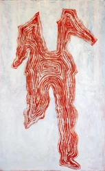 Red Contour Figure