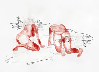 Red Figures Travel Sketch