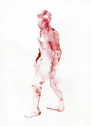 Red Walking Figure