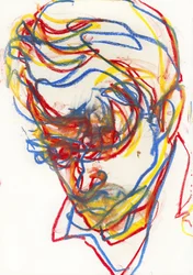 Vibrant Abstract Head
