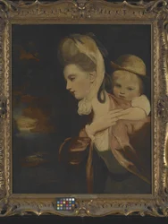 Pick-A-Back (Mrs. Payne Gallaway and Child) (Copy of)