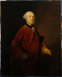 Portrait of George Ashby, standing, three-quarter length, wearing a jacket and waistcoat