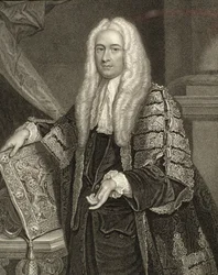 Portrait of Henry Fox, 1st Baron Holland, engraved by Henry Robinson