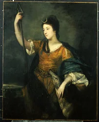 Portrait of Lady Anne Dawson, Three-Quarter Length, as Diana, 1753-54