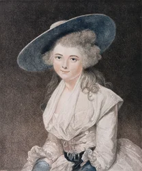 The Honourable Miss Bingham, engraved by Francesco Bartolozzi, published by E. M. Diemar, 1786