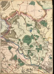B3, Detail from Map of Ten Miles Around Leeds