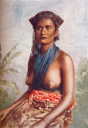 A woman of Fiji in native dress, 1902