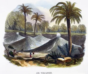 Air Volcanoes, near Cathagena, Columbia, from Phenomena of Nature