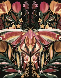 Bohemian Floral Moth