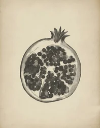 Cut Pomegranate