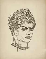 Fierce Ancient Bust