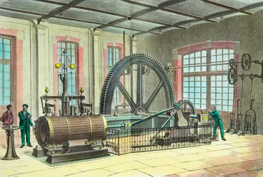 Machine with the Corliss System