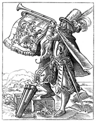 Military Trumpeter, 16th Century, 1849