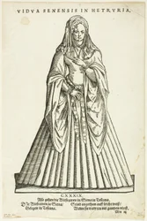 Widow of Siena in Tuscany from H. Weigel