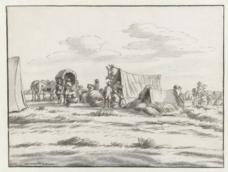 View of an Encampment of the Army of William III near Leuven