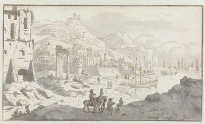 View of an Imaginary Italianate Harbor