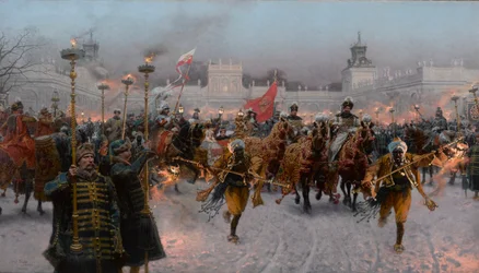 Departure from Wilanów of John III Sobieski and Marysienka