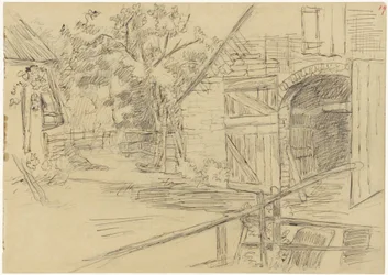 Yard with a Barn