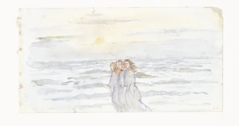 Three Girls by the Sea