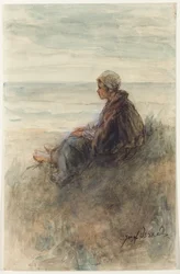 Girl on the dunes