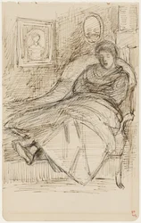 Slumbering Woman on a Couch
