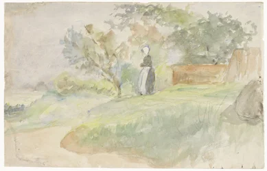 Standing Woman in a Landscape