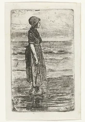 Standing Woman on the Beach