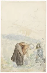 Two Women Working in the Field