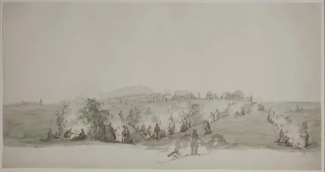 Near Flensburg. Bivouac
