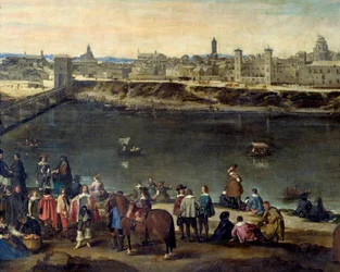 View of the city of Zaragoza in 1646 (detail)