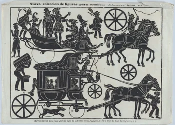 Sheet 13 of figures for Chinese shadow puppets, 1859