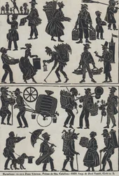 Sheet 3 of figures for Chinese shadow puppets, 1859