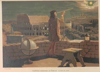 Copernicus in Rome. From: La ciencia y sus hombres