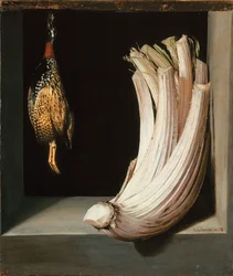 Still Life with a Cardoon and a Francolin