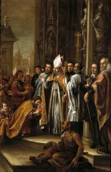 St. Ambrose Absolves Emperor Theodosius, c.1673