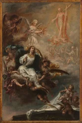 Study for The Assumption of the Virgin for San Augustín, Seville, c. 1670-1672