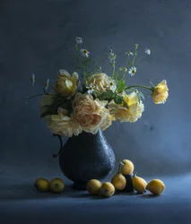Dark Floral Still Life