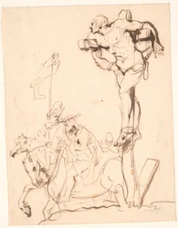 Crucified Thief, Riders at the Foot of the Cross
